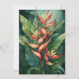 Hamakua Heliconia Feiertagskarte