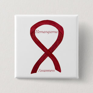 Hämangiom Awareness Ribbon Custom Button