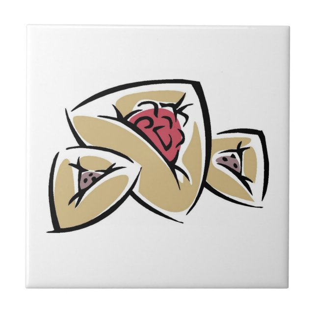 Hamantashen Fliese (Vorderseite)