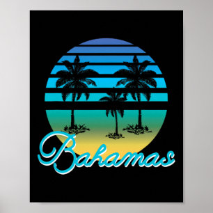 Hamas-Souvenir Retro-Tropischer-Strand-Surfen Poster