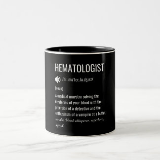 Hämatologe Hämatologe Definition Zweifarbige Tasse