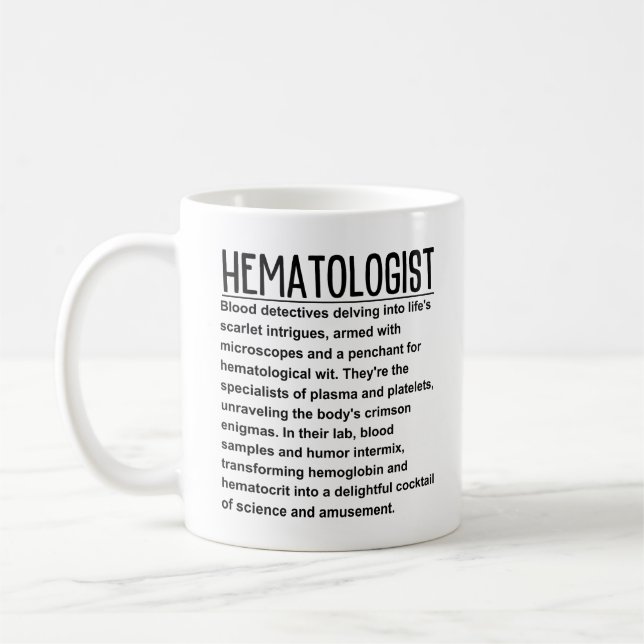 Hämatologe Kaffeetasse (Links)