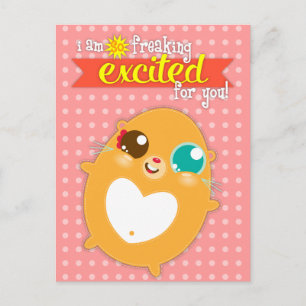 Hambiscuit - so aufgeregt - Custom Postcard Postkarte