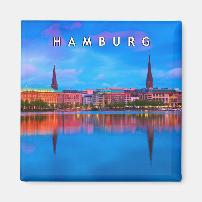Hamburg 02U Magnet (Vorne)