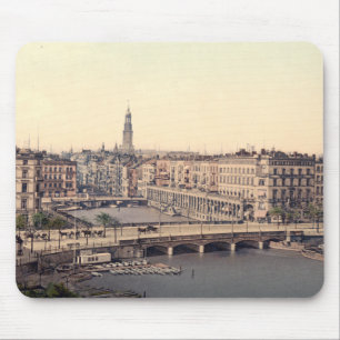 Hamburg Alsterarkaden Deutschland Alster Deutschla Mousepad