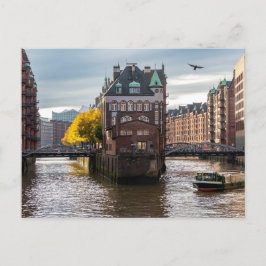 Hamburg - Alte Gebäude im Ärmelkanal Postkarte