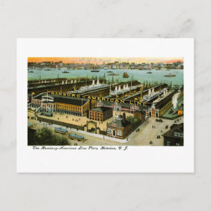 Hamburg-Amerika-Linie, Hoboken, New Jersey Postkarte