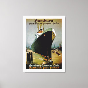 Hamburg-Amerika Linie ~ L Leinwanddruck