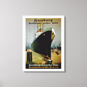 Hamburg-Amerika Linie Leinwanddruck