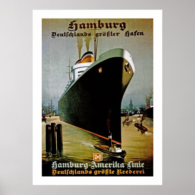 Hamburg-Amerika-Linie Poster (Vorne)