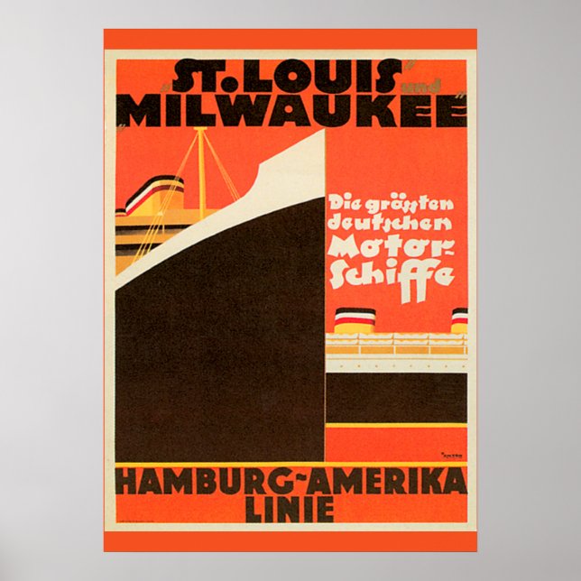Hamburg-Amerika Linie Poster (Vorne)