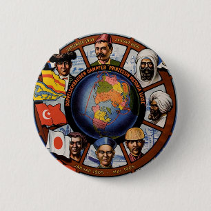 Hamburg-Amerika-Linie Poster Button