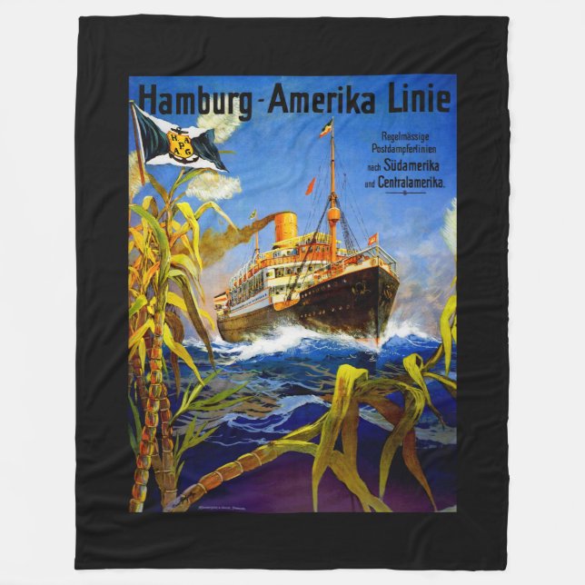 Hamburg Amerika nach Südamerika Fleecedecke (Vorderseite)