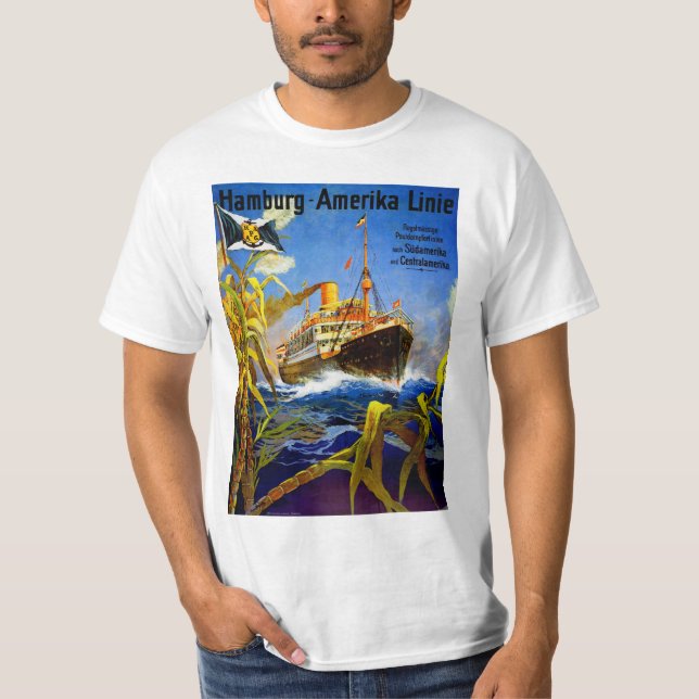 Hamburg Amerika nach Südamerika T-Shirt (Vorderseite)