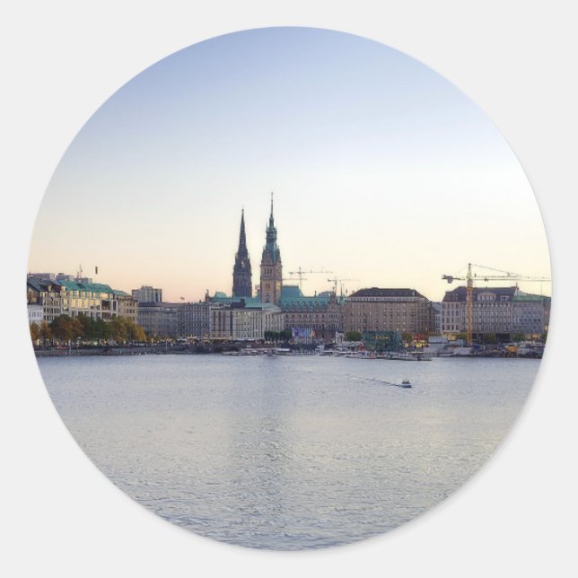 Hamburg Aufkleber Sticker Hafen (Vorderseite)