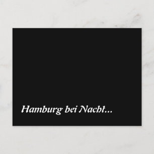 Hamburg bei Nacht Postkarte