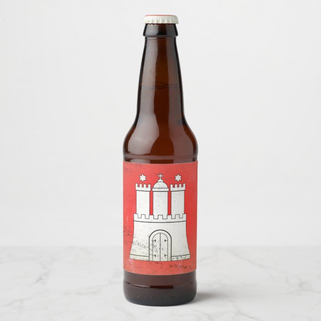 Hamburg Bierflaschenetikett (Vorderseite)