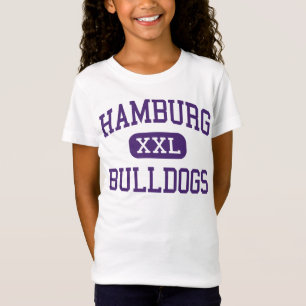 Hamburg - Bulldoggen - hoch - Hamburg New York T-Shirt
