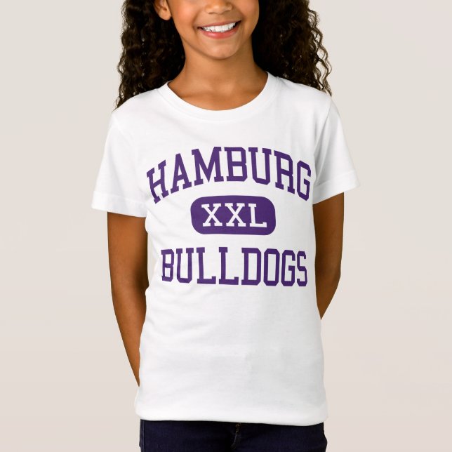 Hamburg - Bulldoggen - hoch - Hamburg New York T-Shirt (Vorderseite)