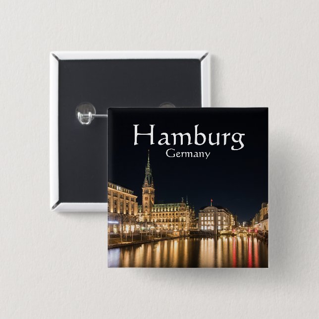 Hamburg Button (Vorne & Hinten)