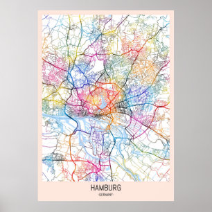Hamburg City Map Poster