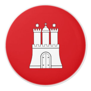 Hamburg City Symbol Keramikknauf