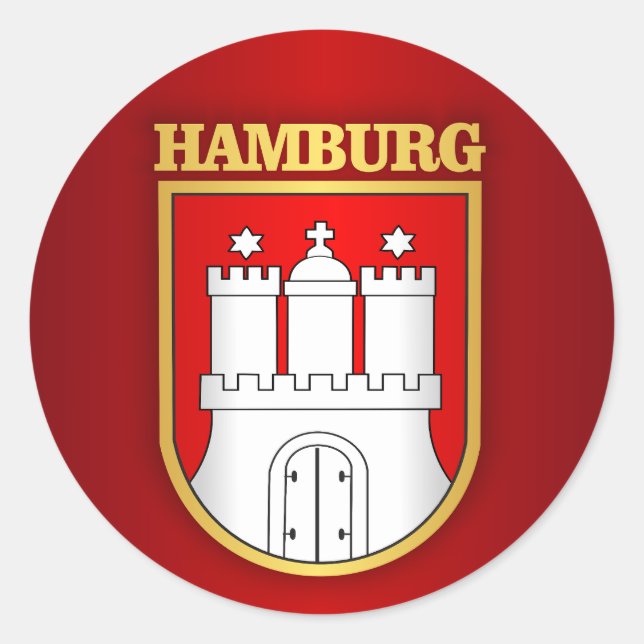 Hamburg COA Runder Aufkleber (Vorderseite)