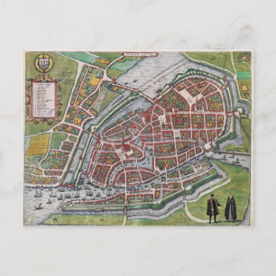 Hamburg Deutschland 1600 Plankarte Postkarte