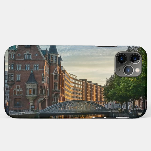 Hamburg, Deutschland City View Case-Mate iPhone Hülle (Rückseite (Horizontal))