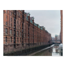 Hamburg Deutschland Kanal Lagerhäuser im Winter