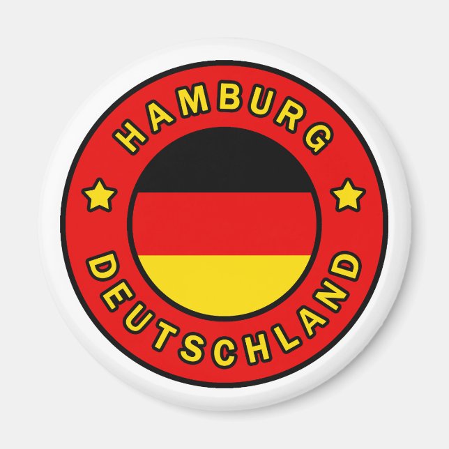 Hamburg Deutschland Magnet (Vorne)