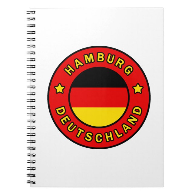 Hamburg Deutschland Notizblock (Vorderseite)