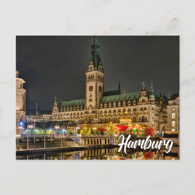 Hamburg, Deutschland Postkarte (Vorderseite)
