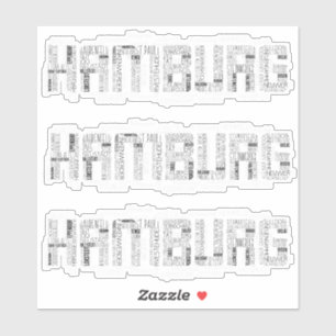Hamburg Deutschland Quarters Word Art Typografie Aufkleber