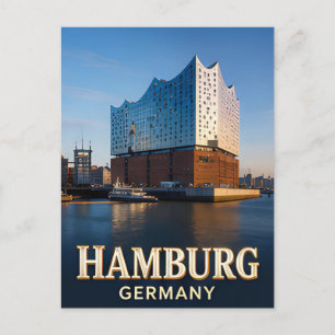 ✈️ Hamburg Deutschland Reise Geschenk ⚓ Postkarte