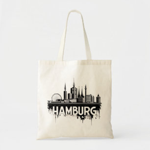 Hamburg Deutschland Skyline–Stadtbild Stadtansicht Tragetasche