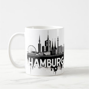Hamburg Deutschland Skyline–Stadtbild Urbane Spieg Kaffeetasse