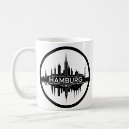 Hamburg Deutschland Skyline - Vintages Stadtbild Kaffeetasse