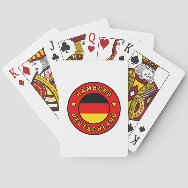 Hamburg Deutschland Spielkarten (Rückseite)