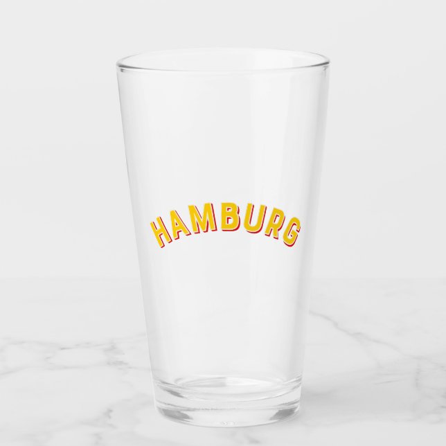 Hamburg, Deutschland Vintag Arch Glas (Vorderseite)