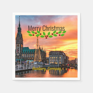 Hamburg, Deutschland Weihnachten Serviette