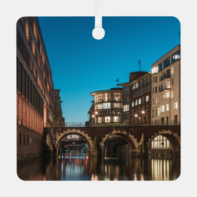 Hamburg Ellerntorsbrücke Ornament Aus Metall (Vorderseite)