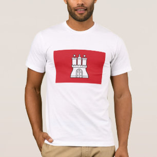 Hamburg-Flaggen-T - Shirt