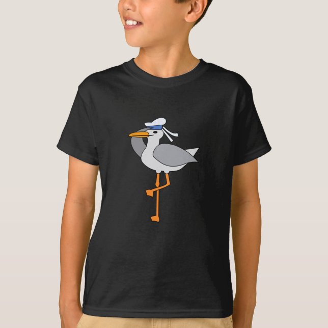 Hamburg Flamingo Seagull Funny Animals North T-Shirt (Vorderseite)