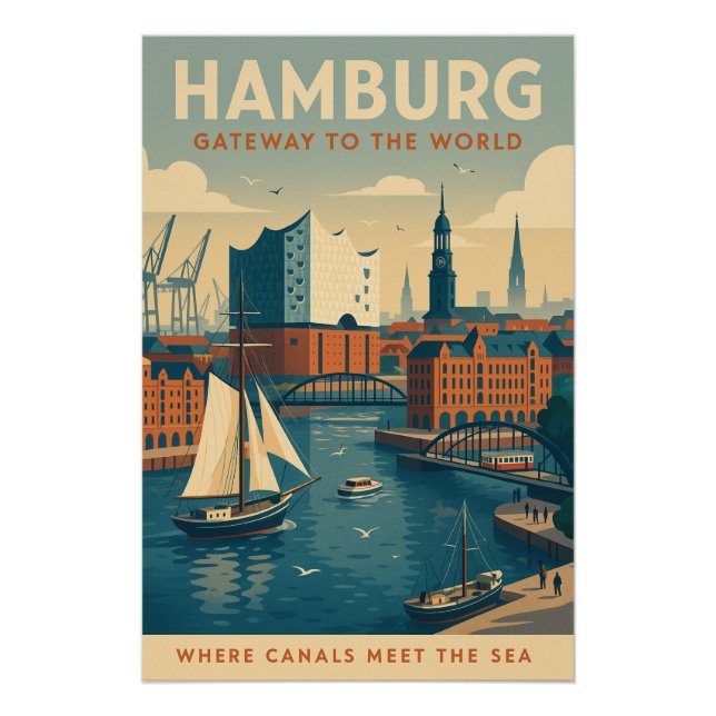 HAMBURG — Gateway to the World Poster (Vorderseite)