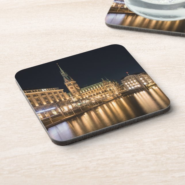 Hamburg Getränkeuntersetzer (Linke Seite)