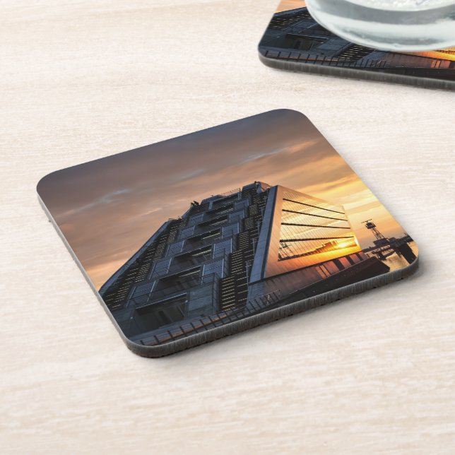 Hamburg Getränkeuntersetzer (Linke Seite)