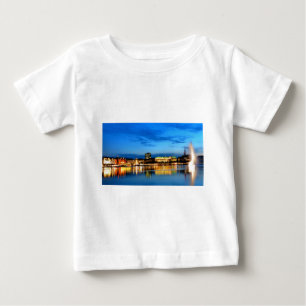 Hamburg Hafen Hafen Hafen Deutschland Alster Night Baby T-shirt