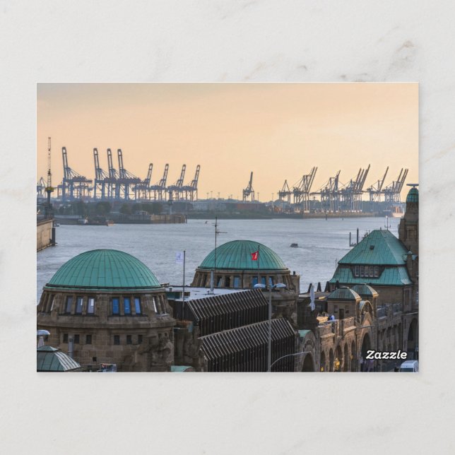 Hamburg hafen postkarte (Rückseite)