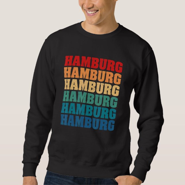 Hamburg Hamburger Northern Germany Harbor Low Germ Sweatshirt (Vorderseite)